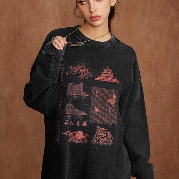 Fashion women's printed sweatshirt - Picture 2 of 6